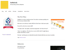 Tablet Screenshot of kattekrab.net